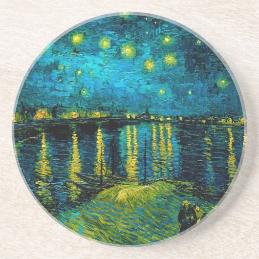 Van Gogh Starry Night Over Rhône Getränkeuntersetzer (Vorne)
