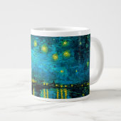 Van Gogh Starry Night Over Rhône Jumbo-Tasse (Vorderseite Rechts)