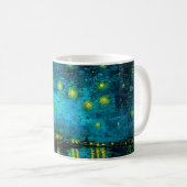 Van Gogh Starry Night Over Rhône Kaffeetasse (VorderseiteRechts)