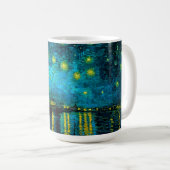Van Gogh Starry Night Over Rhône Kaffeetasse (VorderseiteRechts)
