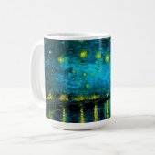 Van Gogh Starry Night Over Rhône Kaffeetasse (Vorderseite Links)