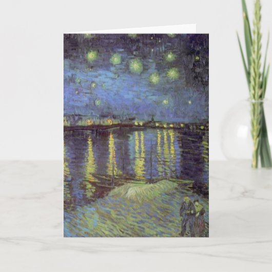 Van Gogh Starry Night Over Rhone Karte (Vorderseite)