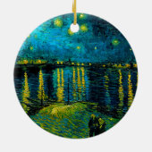 Van Gogh Starry Night Over Rhône Keramik Ornament (Hinten)