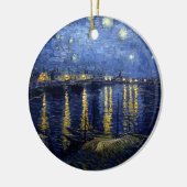 Van Gogh Starry Night Over Rhone Keramik Ornament (Links)