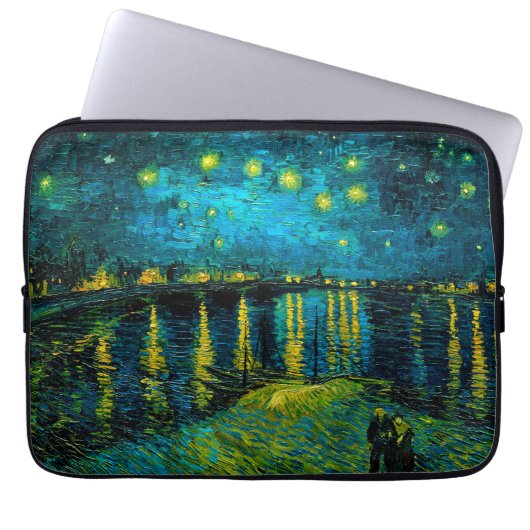 Van Gogh Starry Night Over Rhône Laptopschutzhülle (Vorderseite)