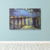 Van Gogh Starry Night Over Rhone Leinwanddruck (Insitu (Holzboden))