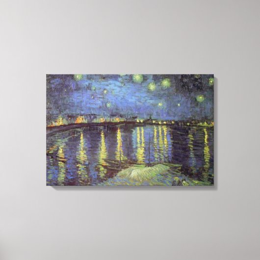 Van Gogh Starry Night Over Rhone Leinwanddruck (Vorderseite)