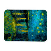 Van Gogh Starry Night Over Rhône Magnet (Horizontal)