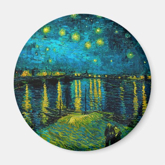 Van Gogh Starry Night Over Rhône Magnet (Vorne)