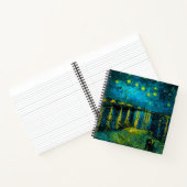 Van Gogh Starry Night Over Rhône Notizblock (Innenseite)
