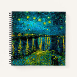Van Gogh Starry Night Over Rhône Notizblock