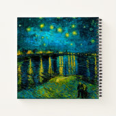 Van Gogh Starry Night Over Rhône Notizblock (Rückseite)
