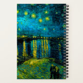 Van Gogh Starry Night Over Rhône Notizblock (Rückseite)