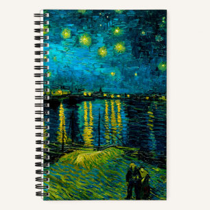Van Gogh Starry Night Over Rhône Notizblock