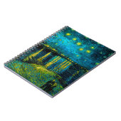 Van Gogh Starry Night Over Rhône Notizblock (Linke Seite)