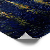 Van Gogh Starry Night Over Rhone Poster (Ecke)