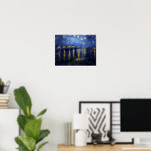 Van Gogh Starry Night Over Rhone Poster (Heimbüro)