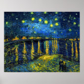 Van Gogh - Starry Night over Rhone Poster (Vorne)
