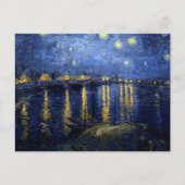 Van Gogh Starry Night Over Rhone Postkarte (Vorderseite)