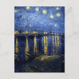 Van Gogh Starry Night Over Rhone Postkarte