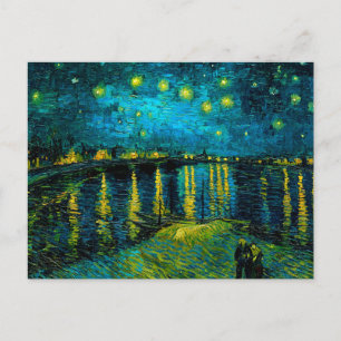 Van Gogh Starry Night Over Rhône Postkarte