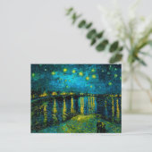 Van Gogh Starry Night Over Rhône Postkarte (Stehend Vorderseite)