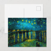 Van Gogh Starry Night Over Rhône Postkarte (Vorne/Hinten)