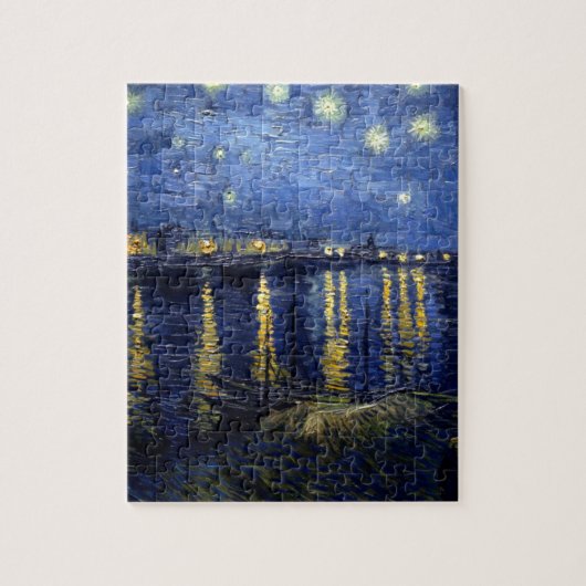 Van Gogh Starry Night Over Rhone Puzzle (Vertikal)