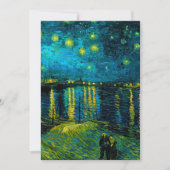Van Gogh Starry Night Over Rhône Save The Date (Vorderseite)
