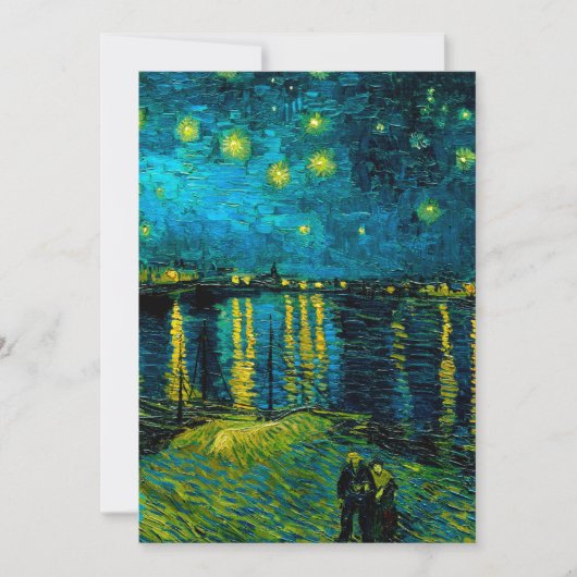 Van Gogh Starry Night Over Rhône Save The Date (Vorderseite)