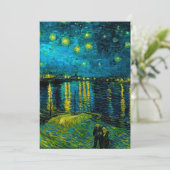 Van Gogh Starry Night Over Rhône Save The Date (Stehend Vorderseite)