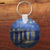 Van Gogh Starry Night Over Rhone Schlüsselanhänger (Vorderseite)