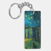 Van Gogh Starry Night Over Rhône Schlüsselanhänger (Vorderseite links)