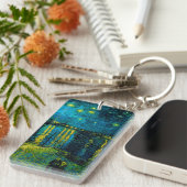 Van Gogh Starry Night Over Rhône Schlüsselanhänger (Vorderseite rechts)