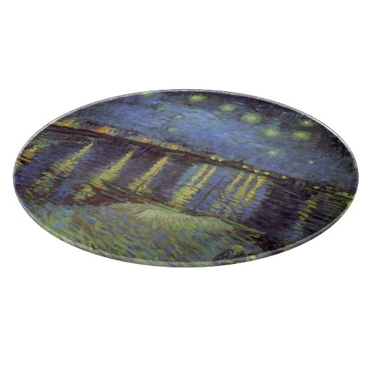 Van Gogh Starry Night Over Rhone Schneidebrett (Ecke)