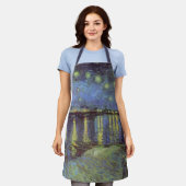 Van Gogh Starry Night Over Rhone Schürze (Getragen)