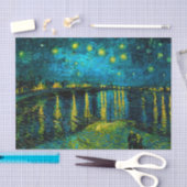 Van Gogh Starry Night Over Rhône Seidenpapier (Handwerk)