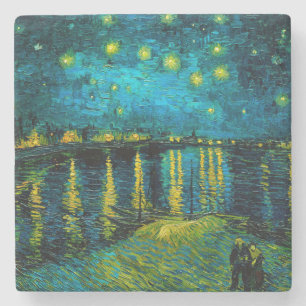 Van Gogh Starry Night Over Rhône Steinuntersetzer
