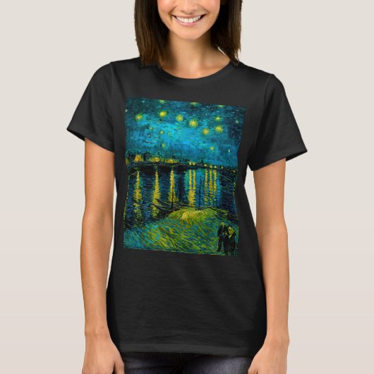 Van Gogh Starry Night Over Rhône T-Shirt (Vorderseite)
