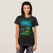 Van Gogh Starry Night Over Rhône T-Shirt (Vorne ganz)
