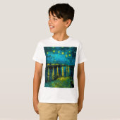 Van Gogh Starry Night Over Rhône T-Shirt (Vorne ganz)