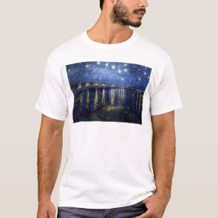 Van Gogh Starry Night Over Rhone T-Shirt