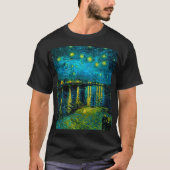 Van Gogh Starry Night Over Rhône T-Shirt (Vorderseite)