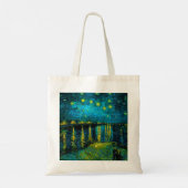 Van Gogh Starry Night Over Rhône Tragetasche (Rückseite)