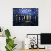 van Gogh - Starry Night Over the Rhone (1888) Poster (Heimbüro)