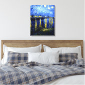 Van Gogh - Starry Night over the Rhone 2020 Leinwanddruck (Insitu (Schlafzimmer))