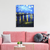 Van Gogh - Starry Night over the Rhone 2020 Leinwanddruck (Insitu (Wohnzimmer))