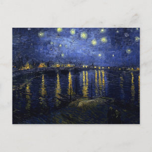 Van Gogh Starry Night Over the Rhone Fine Art Postkarte