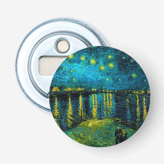 Van Gogh Starry Night Over the Rhône  Flaschenöffner (Vorderseite)