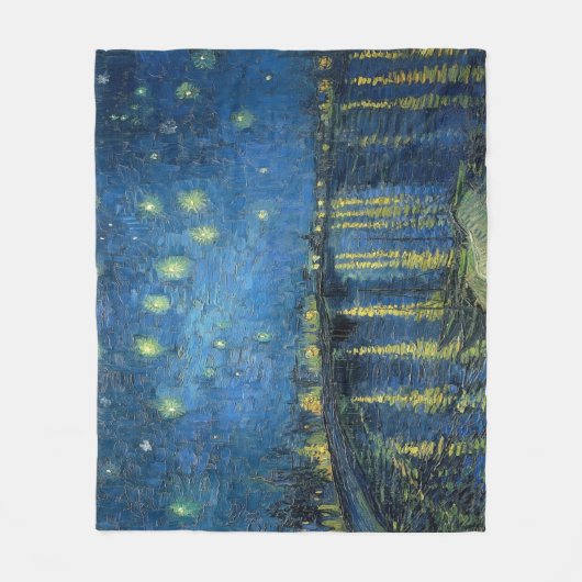 van Gogh Starry Night Over the Rhone Fleecedecke (Vorderseite)